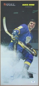 Marcel Dionne Kings Signed Vintage 11x24 Fold Out Program Poster PSA/DNA 154862 - Picture 1 of 2