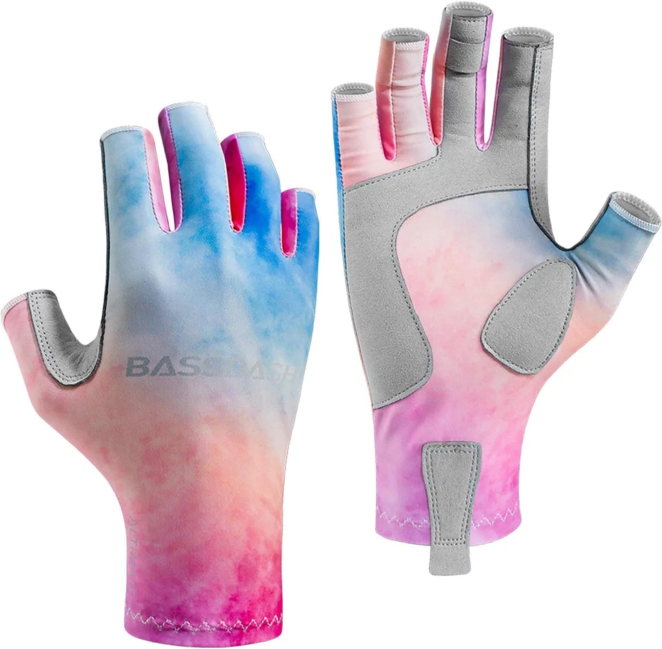 ALTIMATE UPF 50+ Women’S Fishing Gloves UV Sun Protection Fingerless Gloves for  - Image 1 of 4