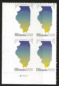 US Scott #5274, Plate Block #B11111 2018 Illinois VF MNH Lower Left - Picture 1 of 1