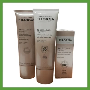 Filorga protezione solare idrata viso corpo spf50+ previene rughe macchie pelle - Imagen 1 de 2