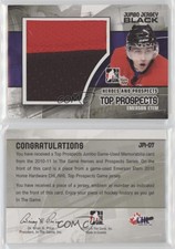 2010-11 ITG Heroes and Prospects Top Jumbo Black Jersey Emerson Etem #JM-07