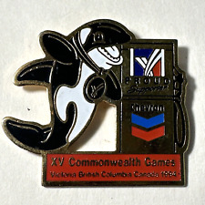 Commonwealth Games Chevron Orca Victoria XV  1994 BC Canada 94 Sponsor Lapel Pin