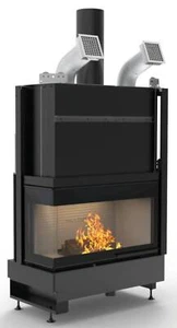 Palazzetti WTX 90L N19 Kamin Holz Luft Natürliche Ecke Li 19,1 Kw 113x61x172cm - Bild 1 von 3