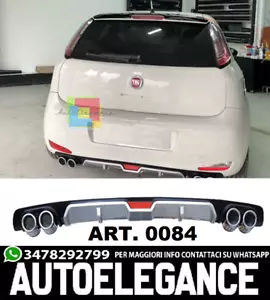FIAT PUNTO / PUNTO EVO DIFFUSORE SOTTO PARAURTI DIFFUSORE 4 SCARICHI ABS - - Imagen 1 de 11