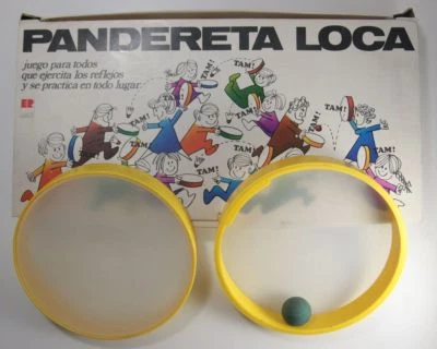Vintage Pandereta Loca Viene Tam Va Tam ER Juguetes Deportivos Bat Ball 1970s - Image 1 of 4