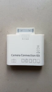 5 IN 1 USB CAMERA CONNECTION KIT FOR CARD READER ADAPTER IPAD APPLE IPHONE -USED - Picture 1 of 2