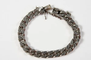Silver 835 curb bracelet 19 cm 45.1 gr. - Picture 1 of 9