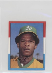 1982 O-Pee-Chee Album Stickers Rickey Henderson #8 HOF