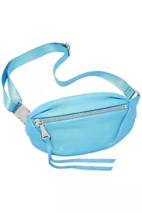 Aimee Kestenberg NWT Leather Convertible Milan Belt Bag in Ice Breaker Blue - Picture 1 of 9