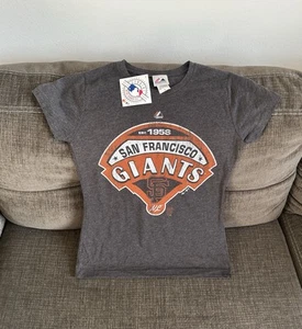 Majestic San Francisco Giants MLB Baseball Gray T-Shirt Women’s Sz: Small - Picture 1 of 3
