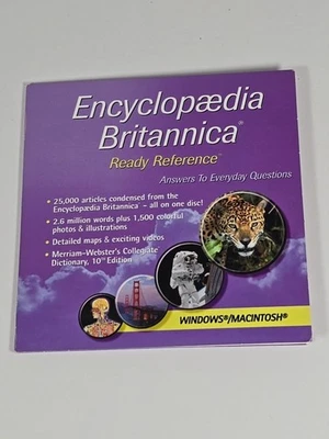 Encyclopedia Britannia Ready Reference CD-ROM Windows Macintosh - Image 1 of 4
