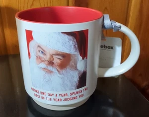 Hallmark Shoebox Funny Santa Mug - NWT - Picture 1 of 7