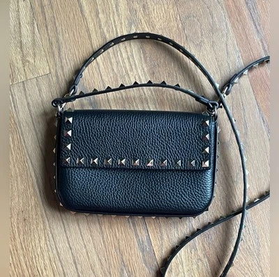 NEW VALENTINO GARAVANI ROCKSTUD LEATHER MINI CROSSBODY BAG PURSE AUTHENTIC NWT - Image 1 of 4