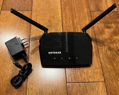 Netgear AC1000 R6080 4 Port WIFI Router 2 Antenna W Cable Tested And Reset - Image 1 of 4