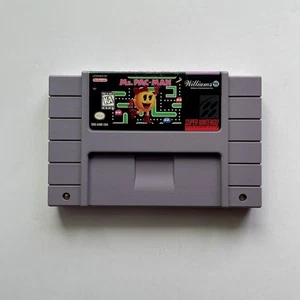 Ms. Pac-Man (1996) Super Nintendo SNES Loose Cleaned & Tested - Picture 1 of 3