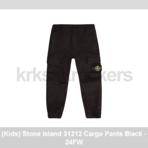 (Kids) Stone Island 31212 Cargo Pants Black -24FW - Picture 1 of 4