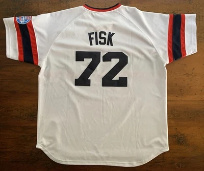 Camiseta de béisbol Mitchell & Ness 1985 CARLTON FISK #72 Chicago White Sox talla 56 Foto 1 de 4