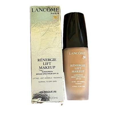 Lancome Renergie Lift Makeup 420 Bisque (N) Foundation Anti Wrinkle Radiance - Image 1 of 4