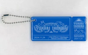 [Used] Keychain Yukari Tamura Ticket Keychain "Yukari Tamura Fan Club Event - Picture 1 of 1