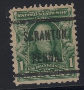 US 300 stamp with precancel for Scranton, Penna - Picture 1 of 1