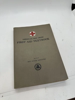 VINTAGE 1945  American Red Cross First Aid Textbook Revised Edition + Supplement - Image 1 of 4