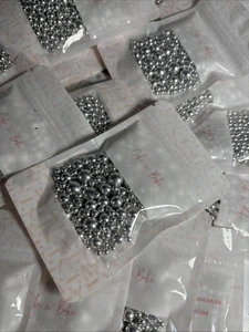 X 50 Bolsas Bolas de Azúcar Plata Metálico Bolas de Azúcar Decoración de Pasteles Perla Comestible - Imagen 1 de 7