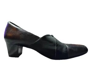 Clarks Black Low Heel Pumps Women’s Size 12M Knot Detail Active Air - Picture 1 of 4