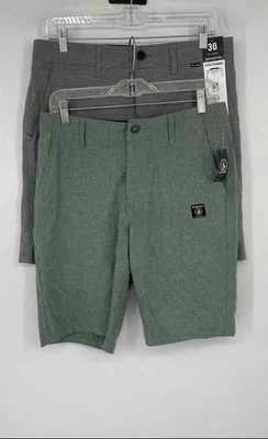 Hurley Hombres Verde Negro Queroseno Híbrido Bolsillos Chinos Pantalones Cortos Talla 30 Lote de 2 Foto 1 de 4