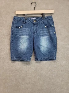 Celebrity Pink The Deb Women's Blue Denim Jeans Shorts Size 16 - Picture 1 of 6