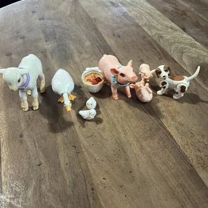 RARA Barbie Vintage Animali Magici Mamma e Bambini 1997 Maiali Oca Fattoria Animali - Foto 1 di 7