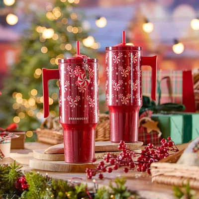 Vaso de acero inoxidable Disney Starbucks Mickey Icon 2025 menta remolino 40 oz Foto 1 de 3