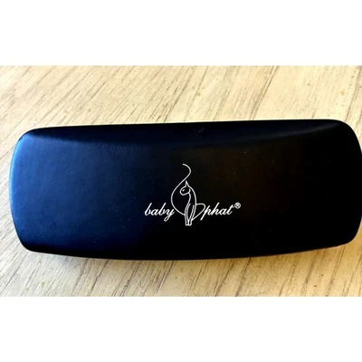 Estuche para gafas de sol Y2K Baby Phat negro estuche rígido rosa forro gafas vintage años 90 Foto 1 de 4