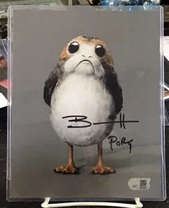 Star Wars Porg Brian Herring Autograph 8x10 Signed SWAU BB8 Actor A78997 - Picture 1 of 6