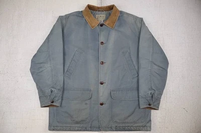 Abrigo chaqueta de campo LL Bean Barn Chore para hombre XL verde forro acolchado aislante Foto 1 de 4