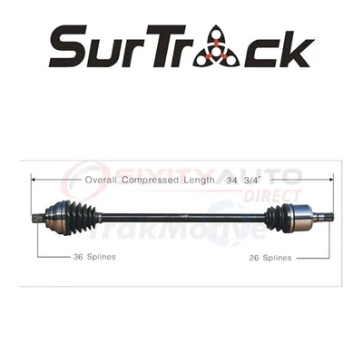 SurTrack CV Axle Shaft for 2009-2010 Volkswagen Passat CC 2.0L L4 - Constant ku Foto 1 de 4