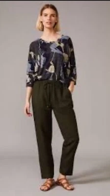 PHASE EIGHT Manda  Joggers Style Trousers Khaki Green BNWT UK 12 - Image 1 of 4