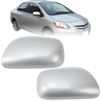 Par de tapas de espejo retrovisor lateral para Toyota Yaris 2007 2008 2009-2011 lado izquierdo y derecho Foto 1 de 4