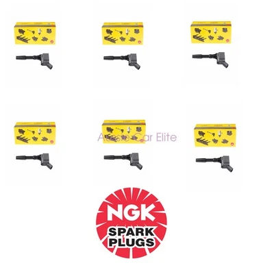 6xOEM NGK bobinas de encendido para Audi S4 S5 2017 2018 2019 2020 3,0 L 06H905110L Foto 1 de 4
