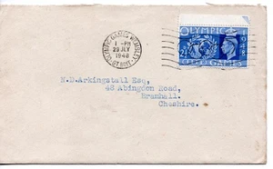 George VI Envelope FIRST DAY OF ISSUE 29July 1948 from olympic park wembley - Picture 1 of 1