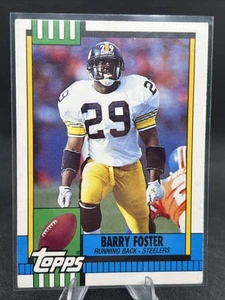 Tarjeta de novato de fútbol americano Barry Foster 1990 Topps intercambiada #51T conjunto de fábrica descanso casi nueva-como nueva - Imagen 1 de 4