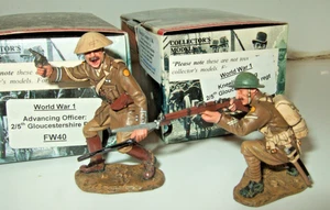 Reduziert auf Clear X2 King & Country, FW40 WW1 2/5th Glos Regt Officer & FW41 - Bild 1 von 3