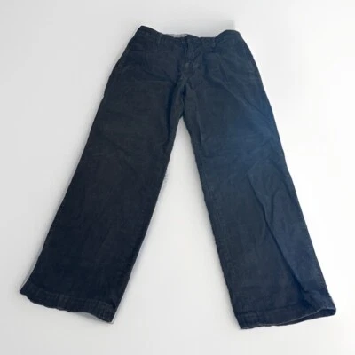 Pantalones de pana Nautica negros chinos plisados mezcla de algodón para hombre talla 36x32 Foto 1 de 4