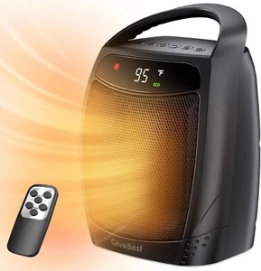 Space Heater, 1500W Portable Electric Heaters for Indoor Use, Heater for Office - Picture 1 of 7