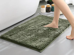Luxury Bath Mat Thick Soft Non-Slip Water Absorbing Carpet Bathroom Rug Chenille - Picture 1 of 61