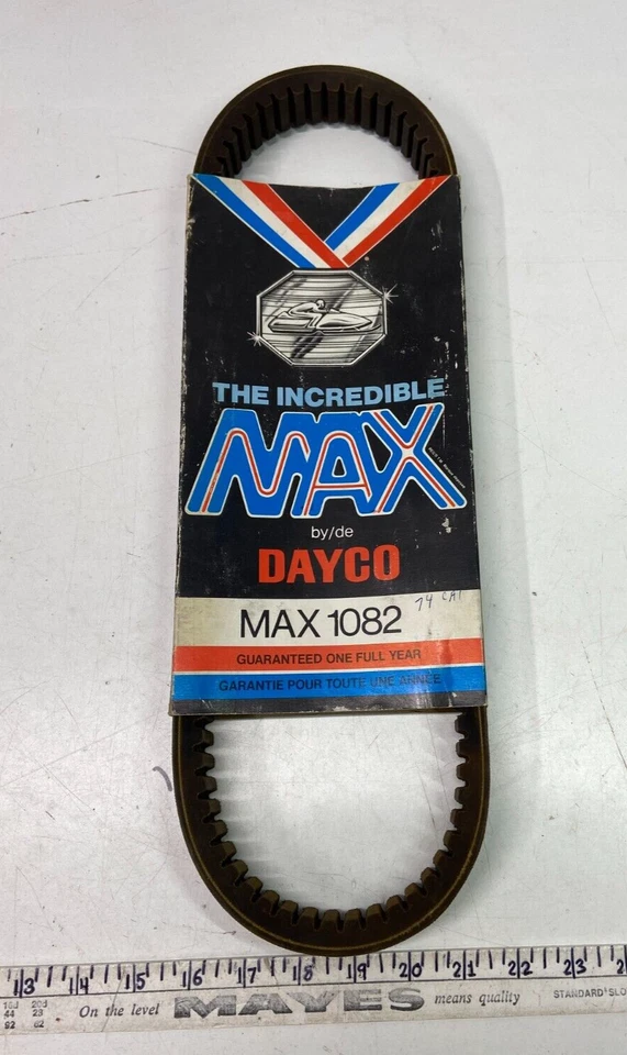 Vintage The Incredible Max Snowmobile Drive Belt Max1082 By Dayco - Image 1 of 4