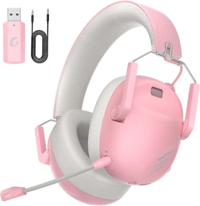 Wireless Gaming Headset for PS5, PS4, PC, NES, Bluetooth 5.3 Gaming Headsets Wir - Picture 1 of 12