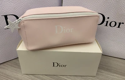 Bolso de Cosméticos de Belleza Dior Elegante ROSA CD Logo Dije Cono Cuadrado Caja de Regalo Foto 1 de 4