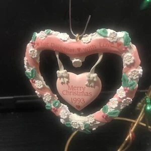CARLTON ORNAMENTO NATALE: UN GETTONE D'AMORE NUOVO in SCATOLA 1993 - Foto 1 di 7