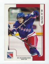 2001-02 Kitchener Rangers (OHL) Adam Keefe (Belfast Giants)