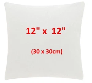 Paquete de 4 almohadillas de cojín de sofá gruesas interiores de -12" pulgadas 30% de descuento PVP 12"x12"  - Imagen 1 de 4